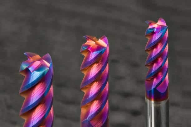 Rainbow-coated end mills designed for high-performance titanium cutting