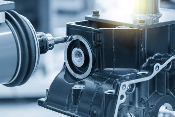 Surface finishing on an automotive aluminum housing using milling tool