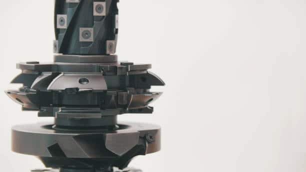 Complex multi-axis milling cutter used in precision machining processes