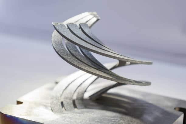 Complex aerospace part machined from titanium alloy