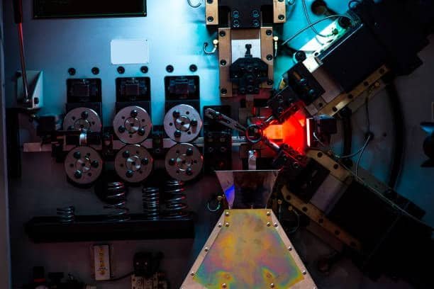 High-speed automated ABS injection molding line with precision tooling and part handling