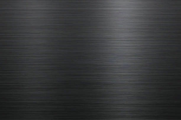 Textured black brushed steel surface suitable for cold work mold steel