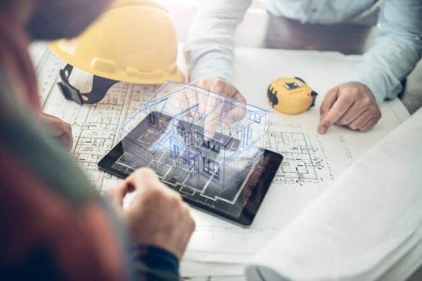CAD-based architectural house design in augmented reality