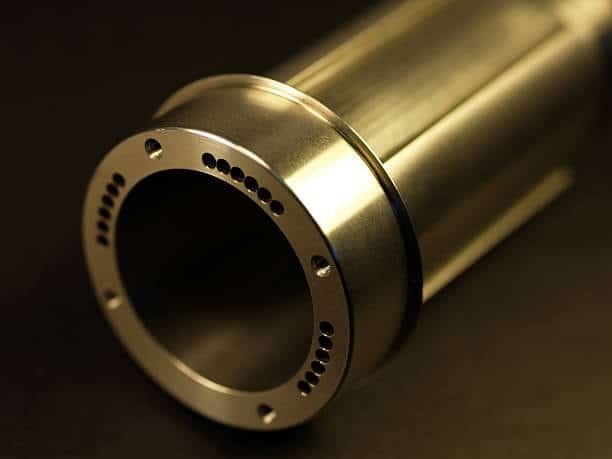 Precision-machined cylindrical component used in mechanical assemblies