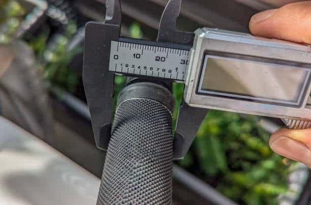 Precision measurement of press fit shaft diameter with electronic caliper