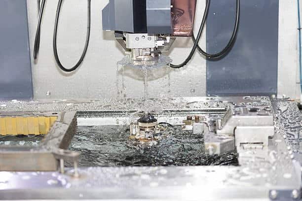 EDM machine working on precision jig and fixture tooling