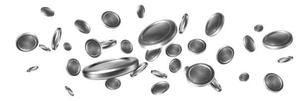 Floating metallic TPE disc renderings showcasing modern polymer design.