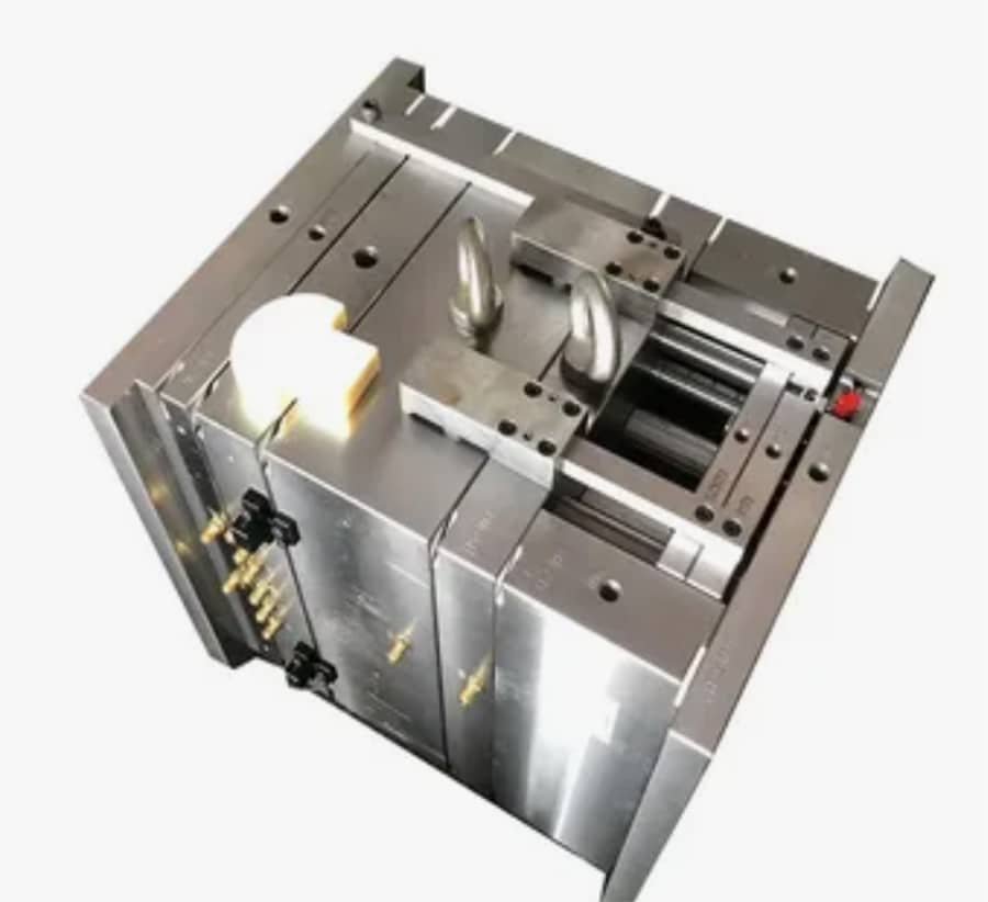 High-precision injection mold showcasing the intricate design and manufacturing process for custom plastic parts.