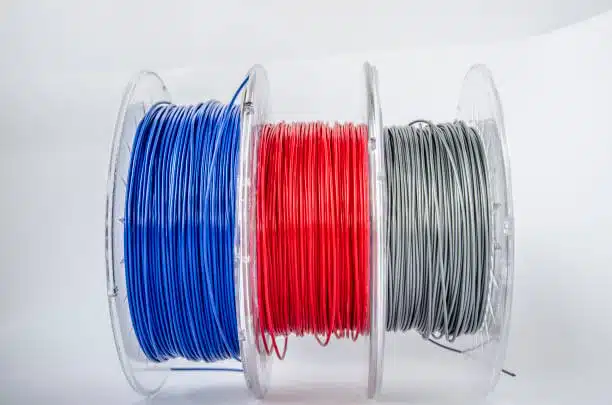 Large industrial-grade polypropylene and polycarbonate spools for high-volume 3D printing use.
