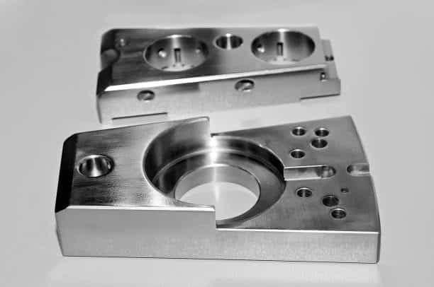 Precision aluminum part produced through CNC machining in low volume runs