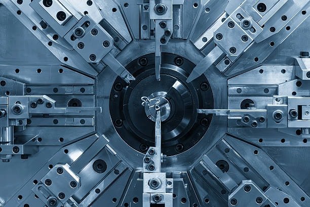 Advanced multi-axis CNC machine enabling intricate part geometry and design optimization