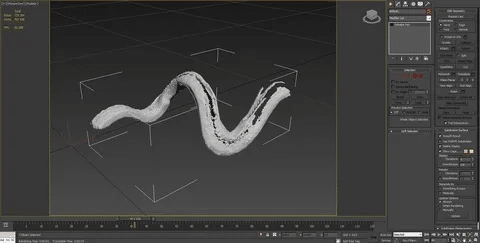 Digital mesh of a scanned object being prepared for 3D printer file export.