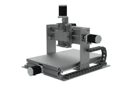 Entry-level 3-axis CNC mill design with axis tracking and simple construction.