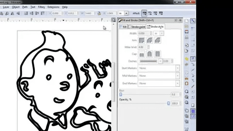 Inkscape used to design vector graphics for CNC path generation
