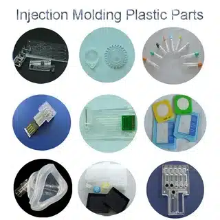 Multiple plastic products manufactured using insert molding techniques
