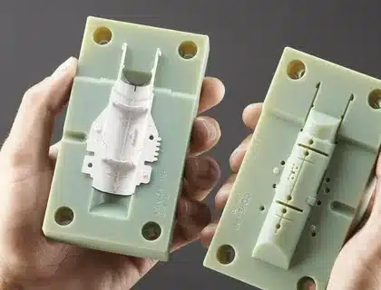 Hand-held plastic prototype mold used for fast part iteration and design validation