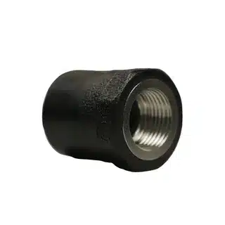 A threaded metal insert designed for use in plastic injection molding applications
