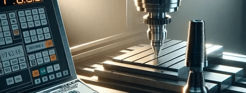 CNC machining setup showing controller and milling table for cost estimation