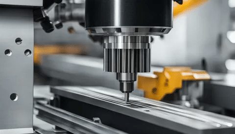 High precision CNC cutting operation affecting cost through tooling and complexity