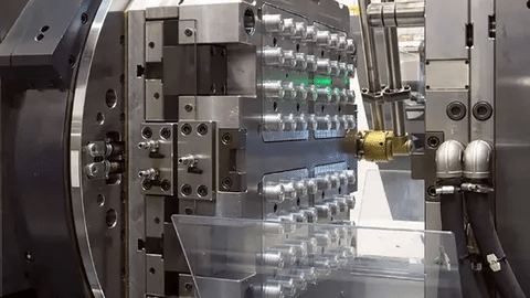 High-precision injection mold used for producing plastic cap components