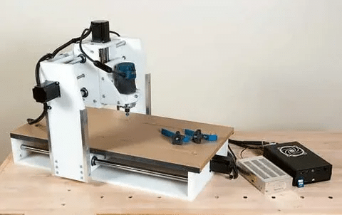DIY desktop CNC router setup for hobby machining
