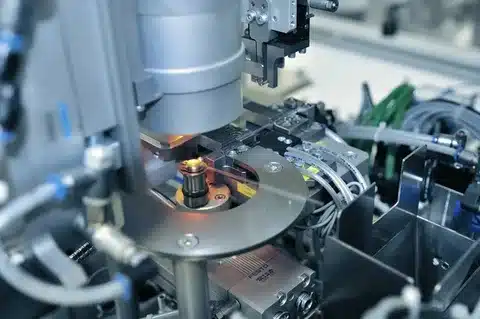 Automated CNC EDM machine used for precision manufacturing of components