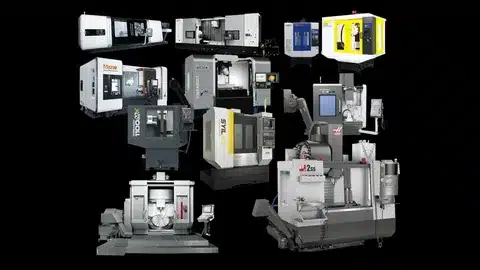 Different types of CNC machines for precision machining.