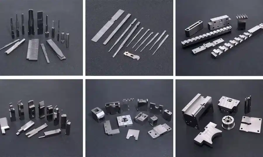 Precision mold components and CNC machined mold parts including cores, inserts, sliders, lifters, and custom mold components with tight tolerance requirements