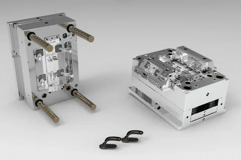 Precision injection mold tooling with guide pillars and cavity structure designed for stable mass production