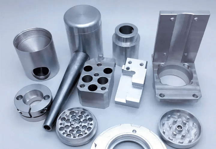 Precision CNC machined mold components made from aluminum and steel